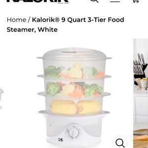 Kalorik 9 quart 3 tier steamer